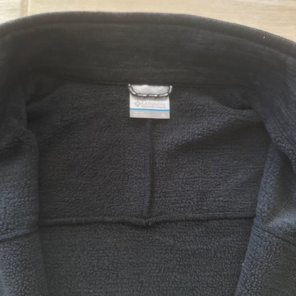 NWT Columbia Men's Birch Woods Full Zip Fleece Jacket In Black (Charcoal) Size M - Picture 6 of 11